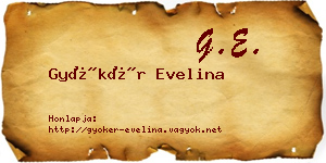 Gyökér Evelina névjegykártya